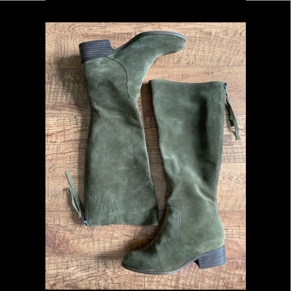 Lucky Brand Tall Suede Knee High Boots - Size 8
